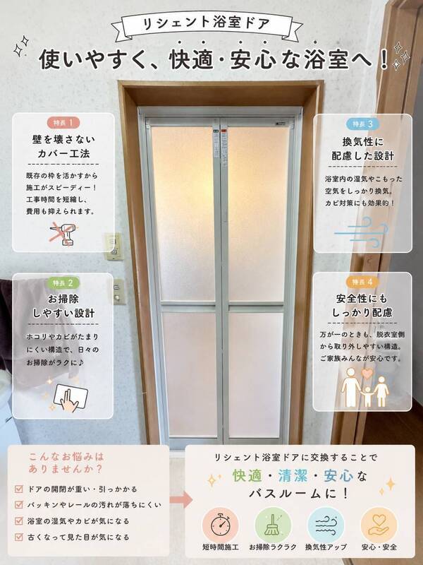 リシェント浴室ドア